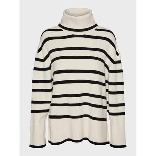 Vero Moda Golf Saba 10272469 Écru Regular Fit Vero Moda L okazja MODIVO