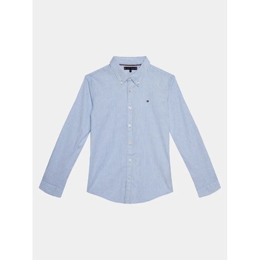 Tommy Hilfiger Koszula Flex Ithaca Shirt L/S KB0KB08729 Niebieski Regular Fit ze sklepu MODIVO w kategorii Koszule chłopięce - zdjęcie 168406921