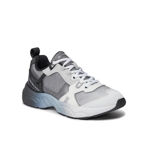 Calvin Klein Jeans Sneakersy Retro Tennis Low Lace Mix Ml Sat YW0YW01307 Czarny 41 MODIVO