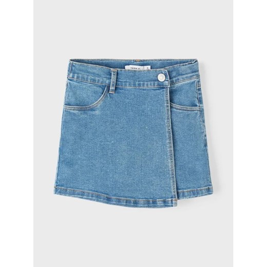 NAME IT Szorty jeansowe 13220247 Niebieski Regular Fit ze sklepu MODIVO w kategorii Spodenki dziewczęce - zdjęcie 168408164