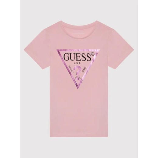 Guess T-Shirt J73I56 K8HM0 Różowy Regular Fit Guess 14Y MODIVO