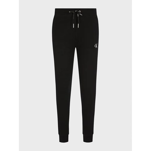 Calvin Klein Jeans Spodnie dresowe Blend Fleece J20J212872 Czarny Regular Fit S MODIVO