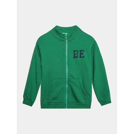United Colors Of Benetton Bluza 3PANG5029 Zielony Regular Fit ze sklepu MODIVO w kategorii Bluzy i swetry - zdjęcie 168409712