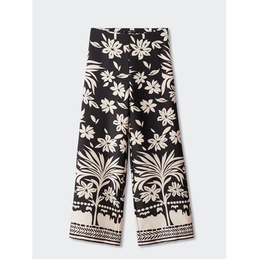 Mango Spodnie materiałowe Sekena 47037120 Czarny Relaxed Fit Mango 40 wyprzedaż MODIVO