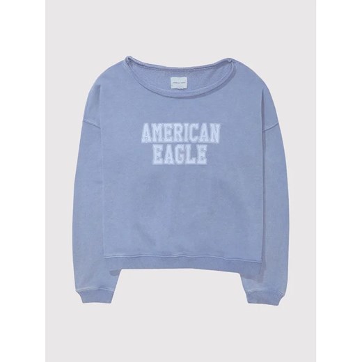 American Eagle Bluza 045-2532-1636 Niebieski Oversize American Eagle S MODIVO