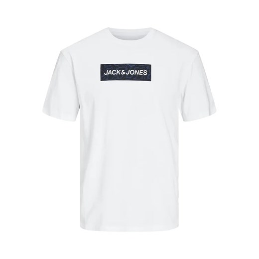 Jack&Jones Junior T-Shirt 12230890 Biały Standard Fit ze sklepu MODIVO w kategorii T-shirty chłopięce - zdjęcie 168411460