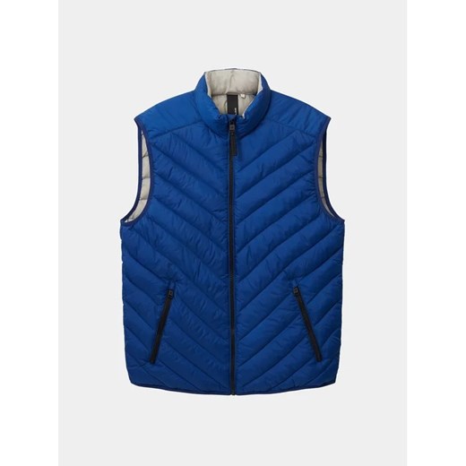 Tom Tailor Kamizelka 1036072 Niebieski Regular Fit Tom Tailor L okazyjna cena MODIVO