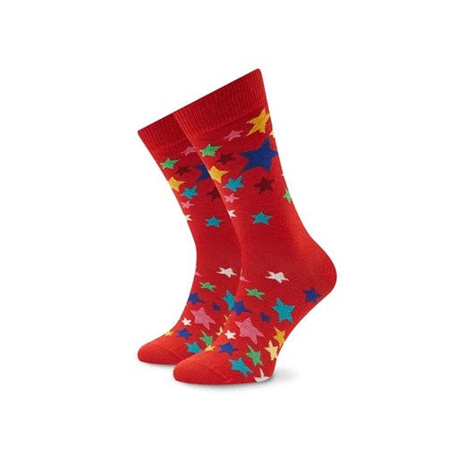 Happy Socks Skarpety Wysokie Dziecięce KSTS01-4300 Czerwony ze sklepu MODIVO w kategorii Skarpetki dziecięce - zdjęcie 168412153
