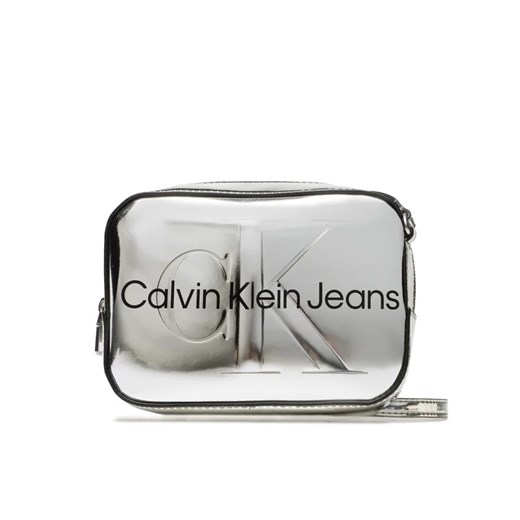 Calvin Klein Jeans Torebka Sculped Camera Bag K60K610396 Srebrny uniwersalny MODIVO