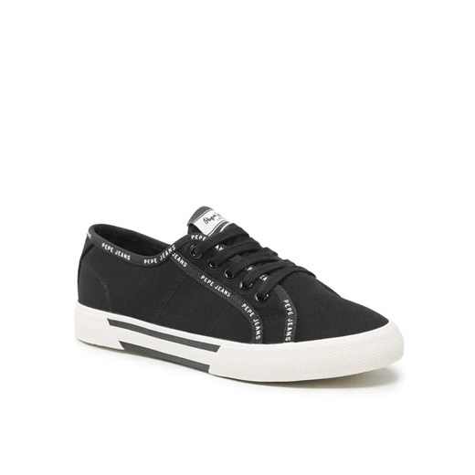 Pepe Jeans Tenisówki Brady Rib W PLS31437 Czarny Pepe Jeans 40 MODIVO