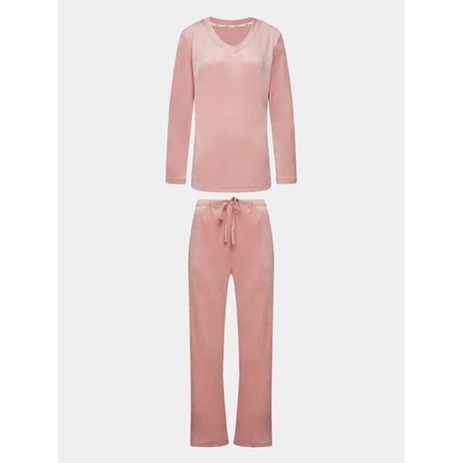 Selmark Piżama Polar Soft P6273 Różowy Regular Fit ze sklepu MODIVO w kategorii Piżamy damskie - zdjęcie 168413512