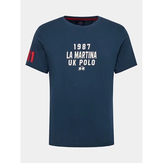 La Martina T-Shirt WMR304 JS206 Granatowy Regular Fit ze sklepu MODIVO w kategorii T-shirty męskie - zdjęcie 168414200