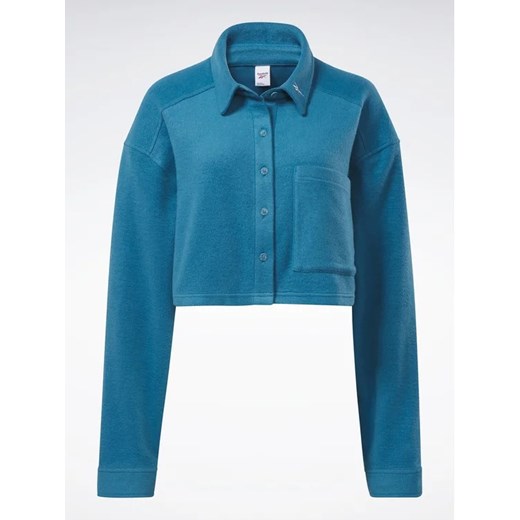 Reebok Bluza Reebok Classics Reverse Fleece Layer HS0389 Niebieski ze sklepu MODIVO w kategorii Bluzy damskie - zdjęcie 168414403
