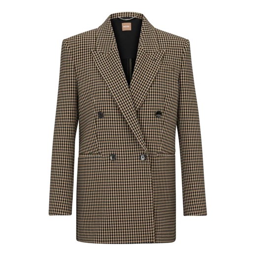 Boss Marynarka 50495846 Beżowy Relaxed Fit 44 MODIVO
