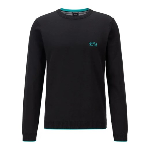Boss Sweter Riston 50440679 Czarny Regular Fit XL MODIVO wyprzedaż