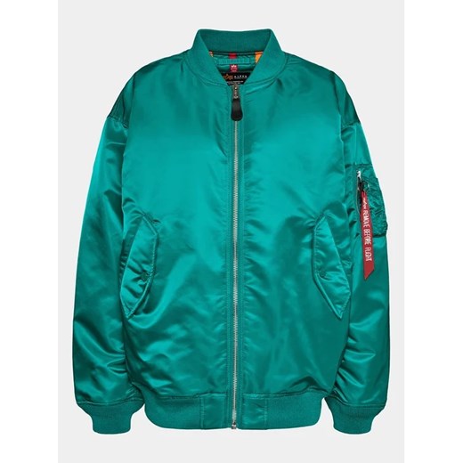 Alpha Industries Kurtka bomber MA-1 Core 108010 Zielony Regular Fit Alpha Industries XS_S okazja MODIVO