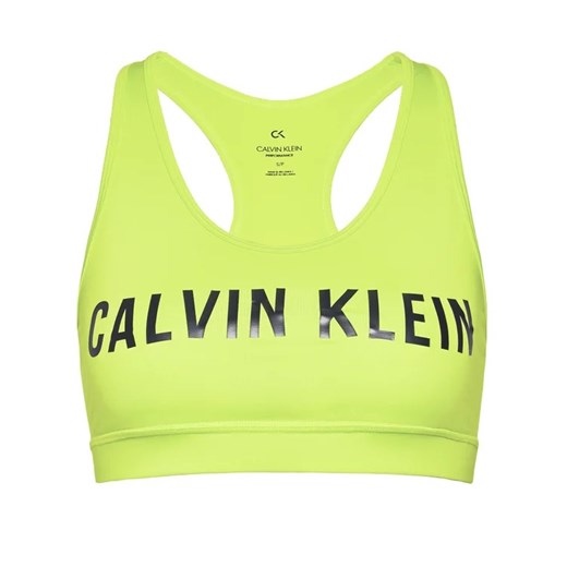 Calvin Klein Performance Biustonosz sportowy Medium Support 00GWF0K157 Zielony XS MODIVO