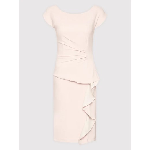 Rinascimento Sukienka koktajlowa CFC0107604003 Różowy Slim Fit Rinascimento S MODIVO