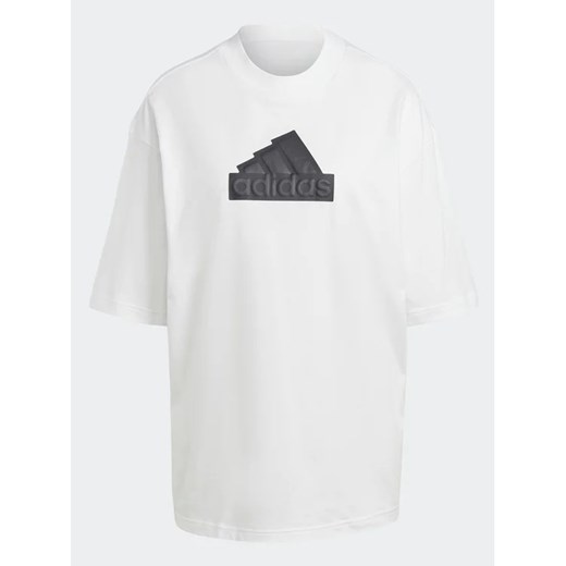 adidas T-Shirt Future Icons Badge of Sport Boyfriend T-Shirt HR6098 Biały Loose S MODIVO