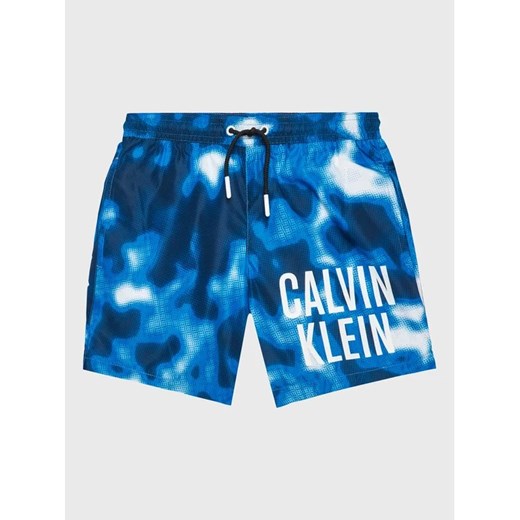 Calvin Klein Swimwear Szorty kąpielowe Medium KV0KV00027 Niebieski Regular Fit ze sklepu MODIVO w kategorii Kąpielówki chłopięce - zdjęcie 168417190