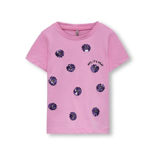 Kids ONLY T-Shirt 15286502 Różowy Regular Fit ze sklepu MODIVO w kategorii Bluzki dziewczęce - zdjęcie 168417931