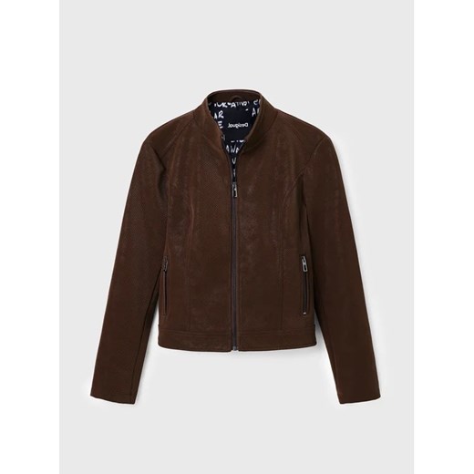 Desigual Kurtka z imitacji skóry Las Vegas 22WWEW62 Brązowy Regular Fit Desigual L MODIVO