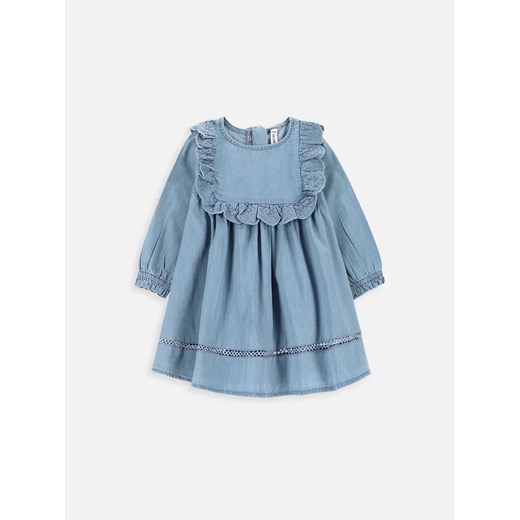 Coccodrillo Sukienka codzienna ZC3128101SGN Niebieski Regular Fit ze sklepu MODIVO w kategorii Sukienki niemowlęce - zdjęcie 168418132