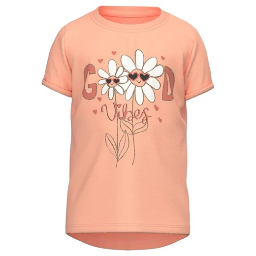 NAME IT T-Shirt 13215038 Pomarańczowy Regular Fit ze sklepu MODIVO w kategorii Bluzki dziewczęce - zdjęcie 168419553