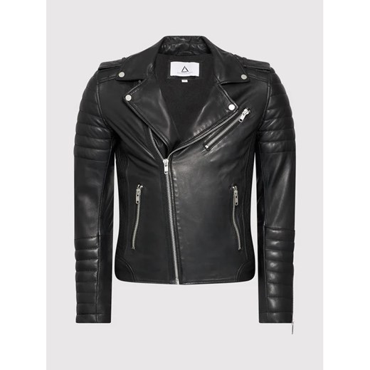 Serge Pariente Kurtka skórzana Hipster Czarny Regular Fit Serge Pariente XL MODIVO