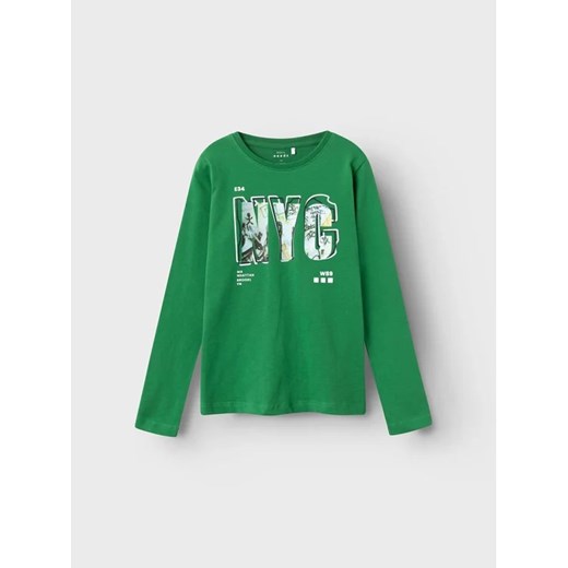NAME IT Bluzka 13218796 Zielony Regular Fit ze sklepu MODIVO w kategorii T-shirty chłopięce - zdjęcie 168420731