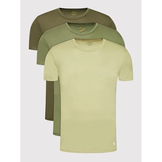 Polo Ralph Lauren Komplet 3 t-shirtów 714830304013 Zielony Regular Fit ze sklepu MODIVO w kategorii T-shirty męskie - zdjęcie 168421052