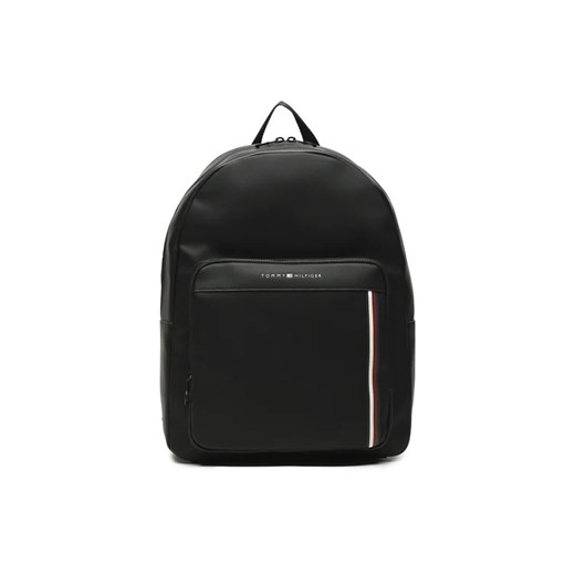 Tommy Hilfiger Plecak Th Pique Pu Backpack AM0AM11317 Czarny ze sklepu MODIVO w kategorii Plecaki - zdjęcie 168421511