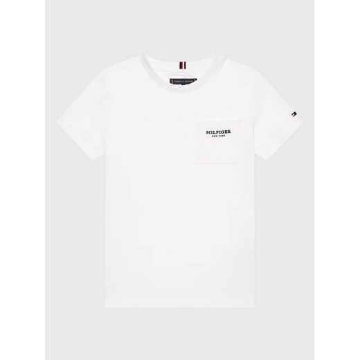 Tommy Hilfiger T-Shirt Essential KB0KB08354 D Biały Regular Fit ze sklepu MODIVO w kategorii T-shirty chłopięce - zdjęcie 168421553
