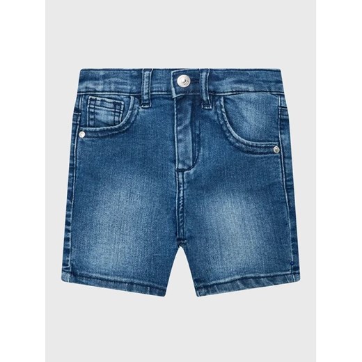 Guess Szorty jeansowe K0BD05 D4H20 Niebieski Regular Fit ze sklepu MODIVO w kategorii Spodenki chłopięce - zdjęcie 168421561