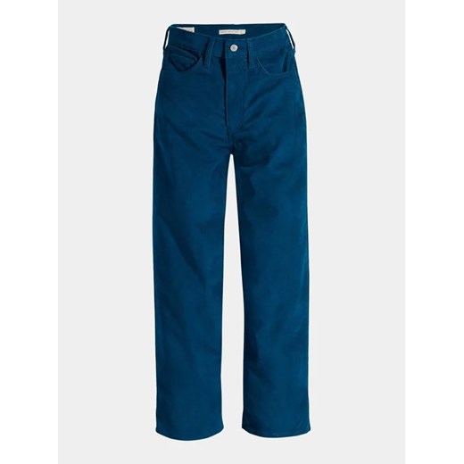 Levi's® Spodnie materiałowe 79755-0025 Granatowy Straight Fit ze sklepu MODIVO w kategorii Spodnie damskie - zdjęcie 168421820