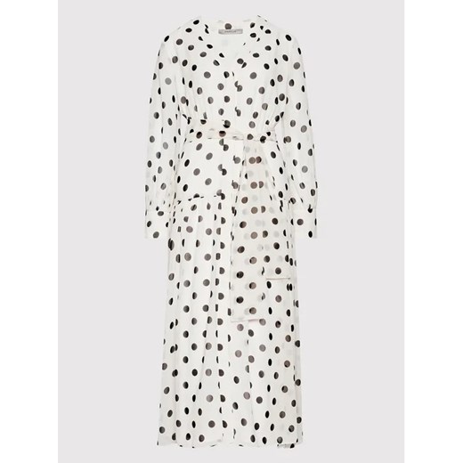 Marella Sukienka codzienna Ninetta 32214422 Biały Regular Fit Marella 42 okazja MODIVO