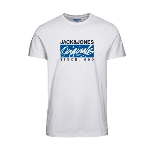 Jack&Jones T-Shirt Races 12232649 Biały Standard Fit L wyprzedaż MODIVO