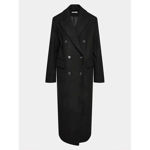 Gina Tricot Płaszcz wełniany 20497 Czarny Regular Fit ze sklepu MODIVO w kategorii Płaszcze damskie - zdjęcie 168422530
