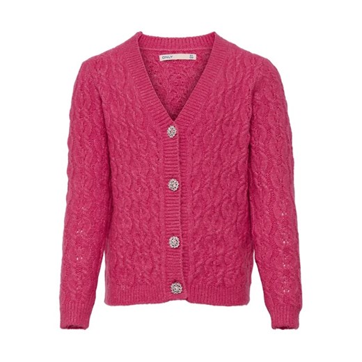 Kids ONLY Kardigan Rikka 15267440 Różowy Regular Fit ze sklepu MODIVO w kategorii Swetry dziewczęce - zdjęcie 168422760