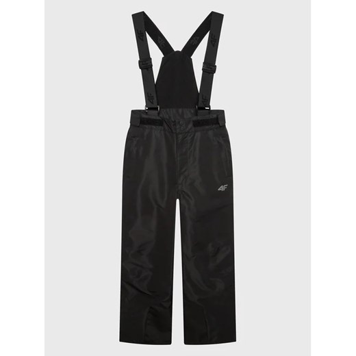 4F Spodnie narciarskie HJZ22-JSPMN001 Czarny Regular Fit ze sklepu MODIVO w kategorii Spodnie chłopięce - zdjęcie 168423310
