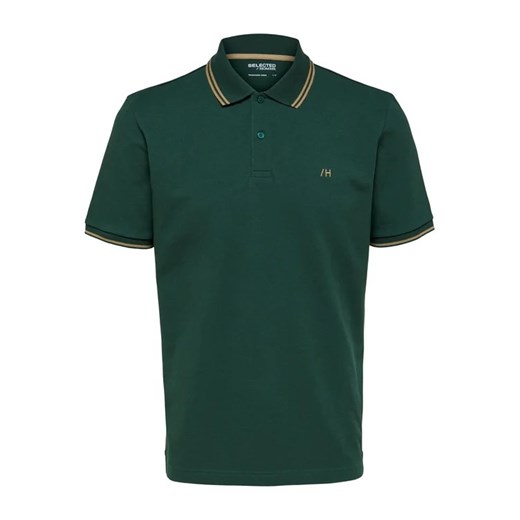 Selected Homme Polo 16087840 Zielony Regular Fit Selected Homme XL MODIVO okazja