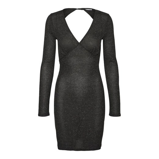 Noisy May Sukienka dzianinowa Prasi 27022157 Szary Slim Fit Noisy May XL MODIVO