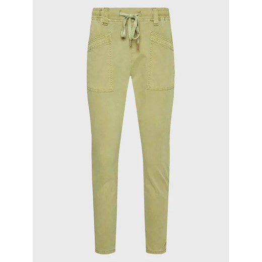Cream Spodnie materiałowe Ilo 10611117 Zielony Relaxed Fit ze sklepu MODIVO w kategorii Spodnie damskie - zdjęcie 168423831