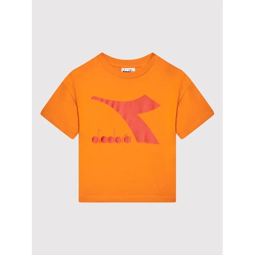 Diadora T-Shirt Rainbow 102.178266 Pomarańczowy Regular Fit Diadora L wyprzedaż MODIVO