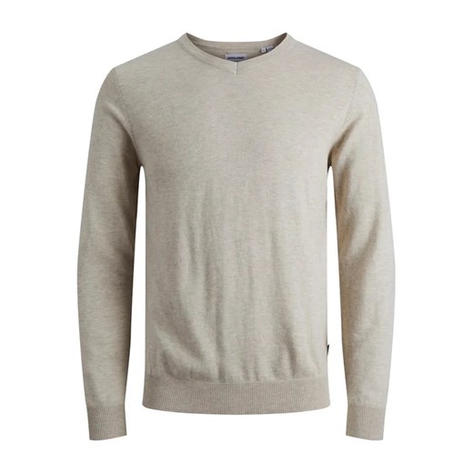 Jack&Jones Sweter 12208365 Beżowy Regular Fit L MODIVO