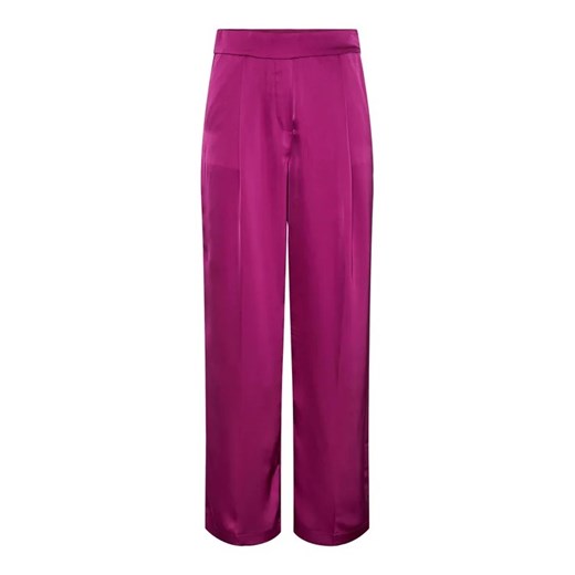 Pieces Spodnie materiałowe 17143555 Fioletowy Wide Leg Pieces XS MODIVO wyprzedaż