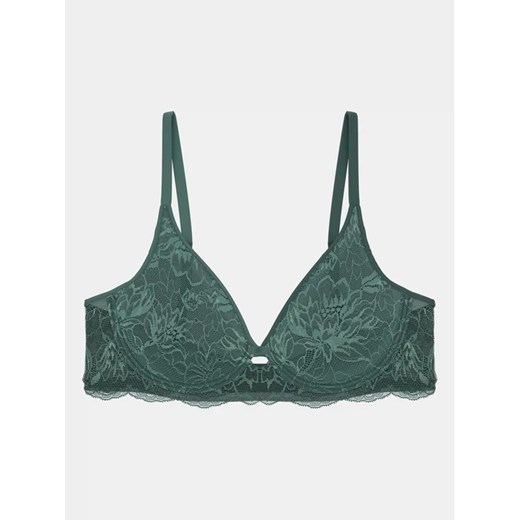 Triumph Biustonosz z fiszbiną Amourette Charm T W02 10214458 Zielony Triumph 95C MODIVO okazyjna cena