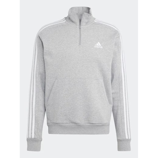 adidas Bluza Essentials Fleece 3-Stripes IJ8905 Szary Regular Fit XL MODIVO