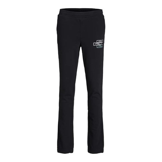 Jack&Jones Junior Spodnie dresowe Gordon 12221570 Czarny Regular Fit ze sklepu MODIVO w kategorii Spodnie chłopięce - zdjęcie 168429054