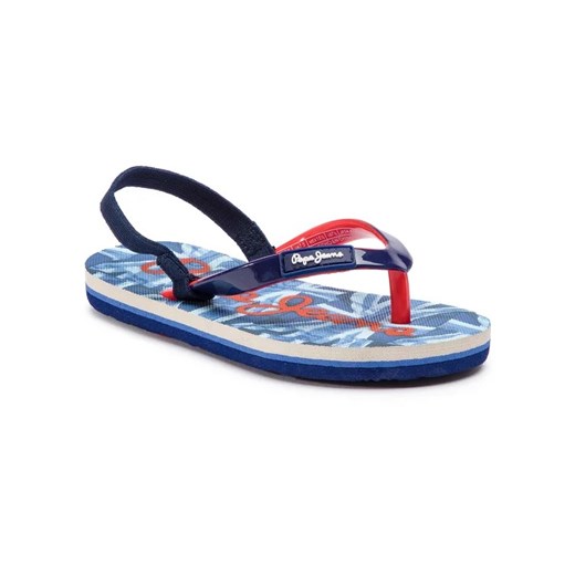 Pepe Jeans Sandały Beach Uk Kids PBS70029 Granatowy Pepe Jeans 24 promocyjna cena MODIVO